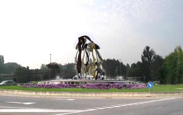 Arte contemporanea, corten e acciaio lucidato a specchio, artisti contemporanee, sculture moderne, moderne in acciaio, sculture contemporaneo, scultura in ferro