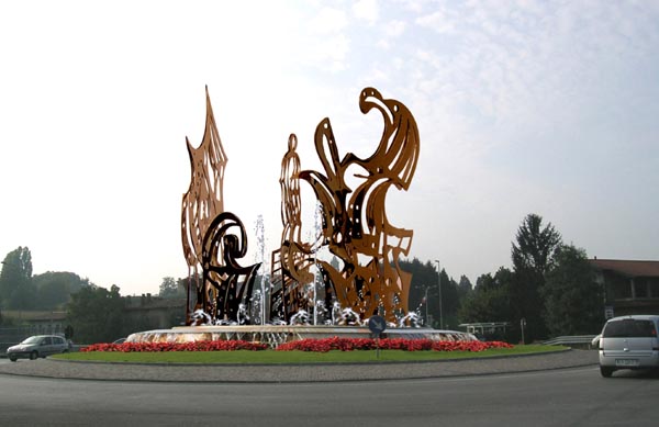 Armonia scultore contemporaneo, paolo polli, sculture giganti ... Sculture in ferro moderne