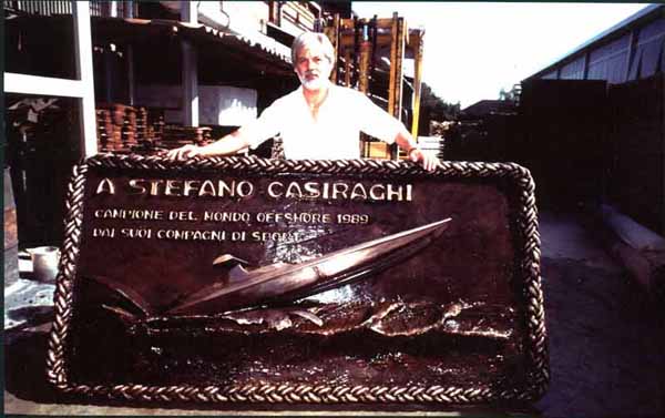 Paolo Polli with theTarga